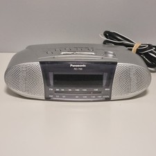 Rádio Relógio Panasonic - RC-700 FM/AM Prata Alarme Soneca - Testado e Funcionando, usado comprar usado  Enviando para Brazil