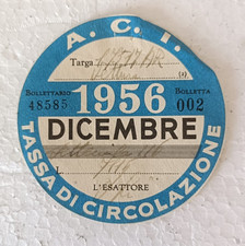 Bollo aci 1956 usato Bollo aci 1956 usato  Perugia