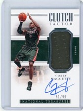 2018 Panini National Treasures Corey Maggette Clutch Factor Patch Auto/99 Bucks comprar usado  Enviando para Brazil