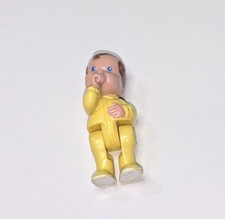 Fisher Price Loving Family anos 90 bebê chupando polegar amarelo PJs olhos azuis comprar usado  Enviando para Brazil