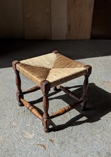 Antique seagrass stool for sale  HULL
