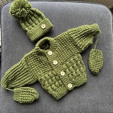 Hand knitted aran for sale  CARNFORTH