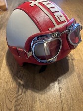 Lambretta leather helmet for sale  GRANTHAM