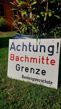Ddr grenzschild bachmitte gebraucht kaufen  Lünen