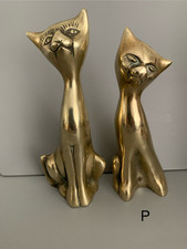 Vintage brass siamese for sale  BANBURY