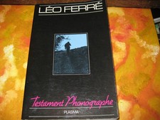 Léo ferre testament d'occasion  Falck