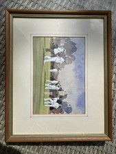 Cricket watercolour painting for sale  EASTBOURNE
