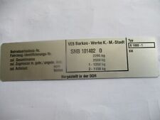 Typenschild schild ifa gebraucht kaufen  Deutschland
