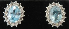 Sterling silver aquamarine for sale  ST. ALBANS