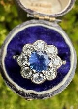 Sapphire diamond flower for sale  EDENBRIDGE