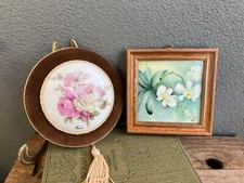 Par vintage de fotos de flores de cerâmica - Singapore air e Limoges /12 comprar usado  Enviando para Brazil
