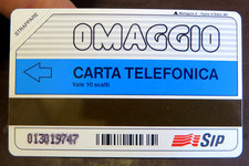 Scheda telefonica omaggio usato  Albenga