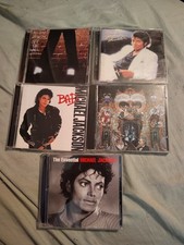 Michael Jackson CD Lot 5 Disks Thriller,Off The Wall,Bad, Dangerous, Essential comprar usado  Enviando para Brazil