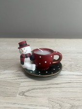 Snowman teacup candle for sale Snowman teacup candle for sale  BRISTOL