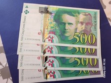 Billets 500 francs d'occasion  Berre-l'Étang