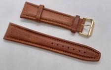 NOVA PULSEIRA DE RELÓGIO CONDOR marrom claro couro de bezerro 24mm alças acolchoadas COMPRIMENTO LONGO comprar usado  Enviando para Brazil