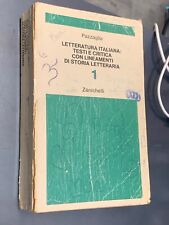 Pazzaglia letteratura italiana usato  Milano