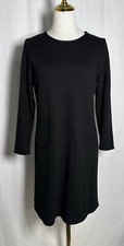Talbots Vintage Vestido Shift Slip On MP Médio Pequeno Manga Longa Bolsos Preto comprar usado Talbots Vintage Vestido Shift Slip On MP Médio Pequeno Manga Longa Bolsos Preto comprar usado  Enviando para Brazil