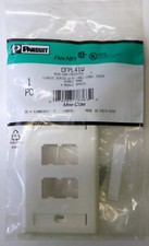 Paquete de 10 unidades Panduit CFPL4IW Pan-Net Mini-Com placa frontal clásica de una sola banda segunda mano  Embacar hacia Mexico