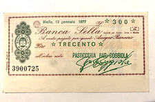 Miniassegno bancario lit.300 usato  Italia