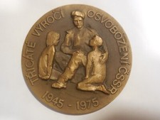 Medaglia cecoslovacchia libera usato  Italia
