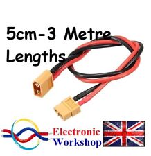 Cable de extensión XT60 a XT60 cable macho a hembra 10 cm-3 m 14 AWG VENDEDOR DEL REINO UNIDO segunda mano  Embacar hacia Argentina