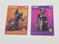 2 X CARTÕES MÓVEIS FORTNITE CALAMITY #300 & THE PRISIONER #306 ROUPA LENDÁRIA comprar usado  Enviando para Brazil