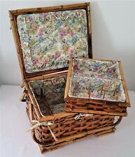 Sewing basket double for sale  Savanna