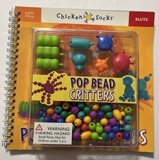 KLUTZ Chicken Socks Pop Bead Critters Activity Craft Book New in Sealed Package comprar usado  Enviando para Brazil