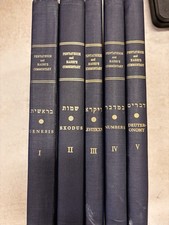 Torá O Pentateuco Rashi Comentário Hebraico Inglês Bíblia Judaica Conjunto 5 Vol comprar usado  Enviando para Brazil
