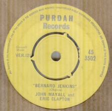 JOHN MAYALL & ERIC CLAPTON*BERNARD JENKINS*BLUES*ROCK*PURDAH*HEAR BOTH, usado comprar usado  Enviando para Brazil