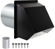 Exaustor de parede 8 polegadas tampa de ventilação externa com capuz ventilação de parede com Sc.. comprar usado  Enviando para Brazil