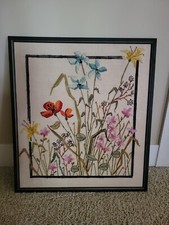 Crewel embroidery wildflowers for sale  Hudsonville