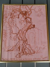 Tableau dessin signé d'occasion  Istres