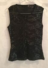 Shirt noir sequins d'occasion  Bourg-de-Thizy