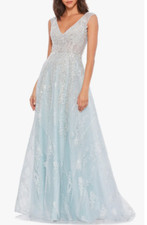 Vestido MAC DUGGAL bordado rede linha A (tamanho 10) comprar usado  Enviando para Brazil