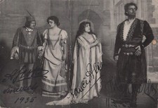 FRANCES ALDA & ANTONIO SCOTTI em "Otello" - Original assinado à mão x 3 foto 1935 comprar usado  Enviando para Brazil