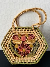 Vtg straw rattan for sale  Chicago
