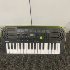Mini teclado CASIO SA-46 preto e verde, alimentado por bateria japonês testado funciona comprar usado  Enviando para Brazil