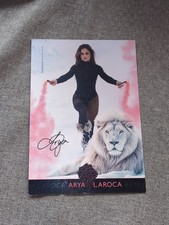 Biglietto autografo arya usato  Spedire a Italy