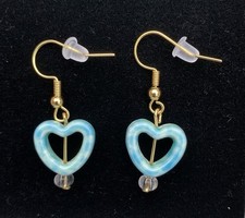 Heart earrings blue for sale  Dearborn Heights
