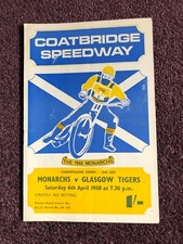 Speedway programme coatbridge for sale  POOLE