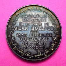 MEDALHA DE CONVITE DE CASAMENTO PRATA 1872, usado comprar usado  Enviando para Brazil