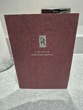 Rolls royce review for sale  NEWTON AYCLIFFE