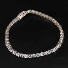 silver tennis bracelets for sale  USA