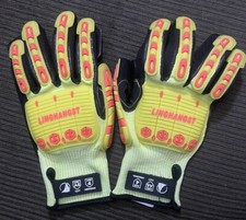 LINGHANGST Longboard Slide Luvas 4 Almofadas cada Neon Velco Stick Skate Novo comprar usado  Enviando para Brazil