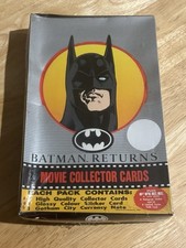 Cartões de colecionador do filme Batman Returns CAIXA LACRADA quadrinhos dinâmicos de Gotham City 1992 comprar usado  Enviando para Brazil