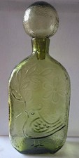 Bouteille verre décor d'occasion  Villeurbanne