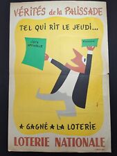 Affiche loterie nationale d'occasion  Bitche