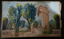 Belloir et Vazelle,projet de décor pour Victor Hugo,original signée VA, usado comprar usado  Enviando para Brazil